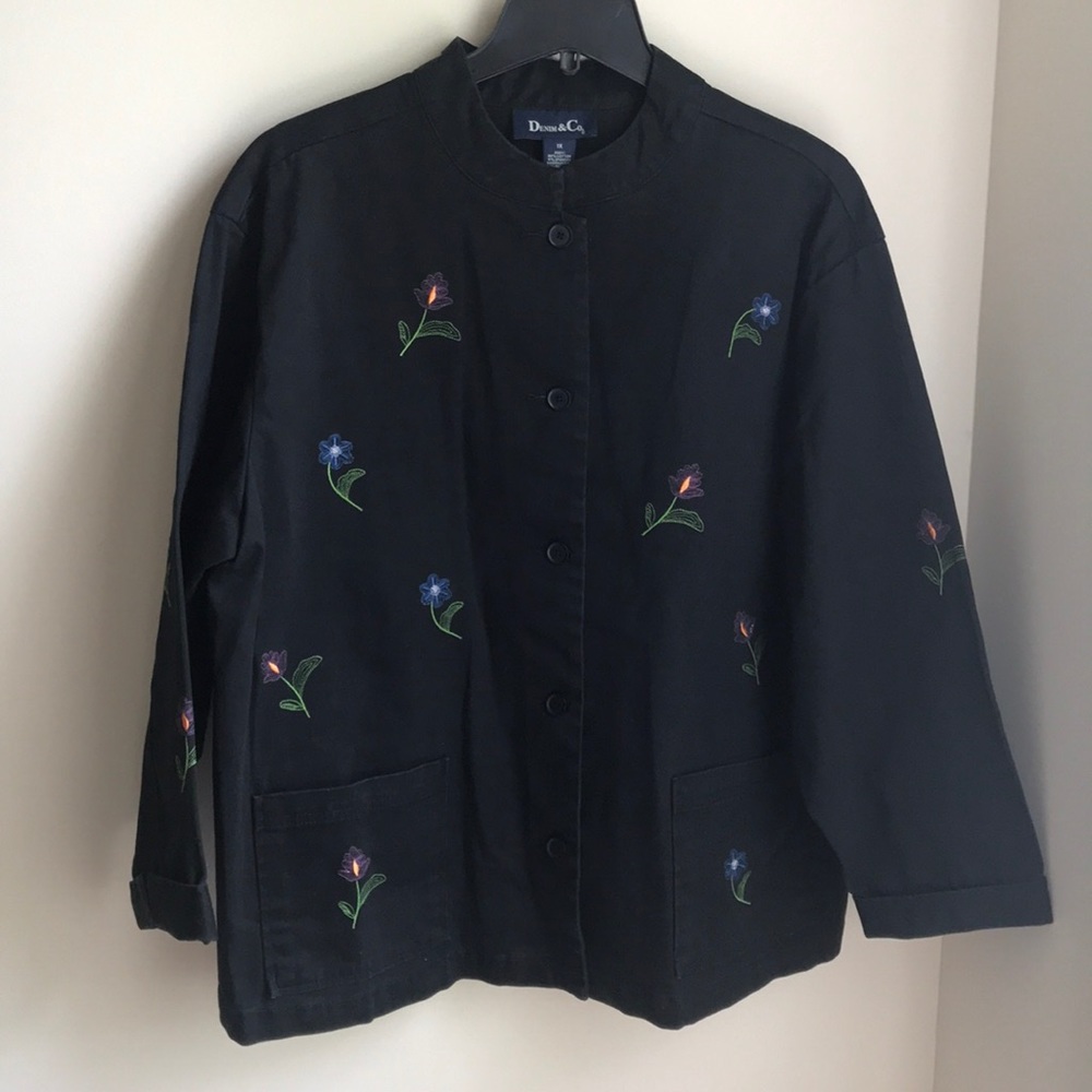 Set of Denim & Co black suit